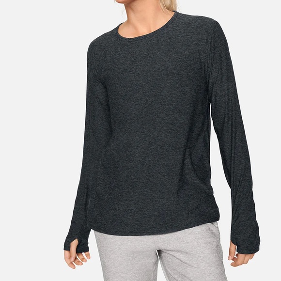 OV All-day Longsleeve tee (Cloudknit) in Charcoal - Picture 1 of 5